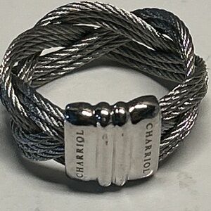 Charriol Twisted Silver Cable Ring